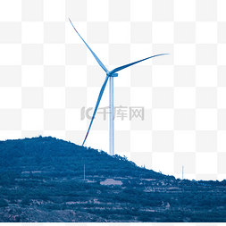 新能源利用风车风力发电山峰