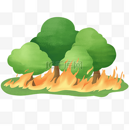 防火材料图标图片_野外森林防火火灾