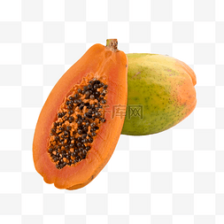 木瓜维生素橙色热带