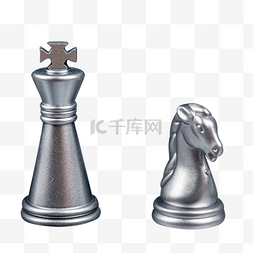 国际象棋银色棋子娱乐