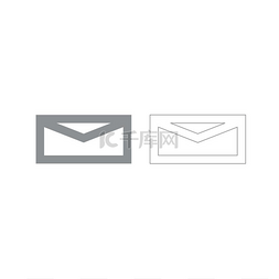 邮件灰色设置图标