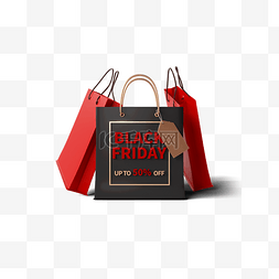 商品销售背景图片_黑色星期五促销销售购物袋