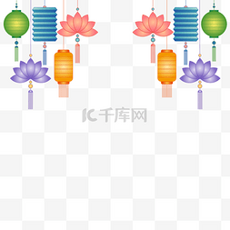 新年花灯图片_元宵节元宵春节团圆花灯灯笼吊饰