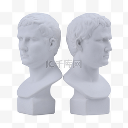 阿格里巴白色希腊雕像石膏像