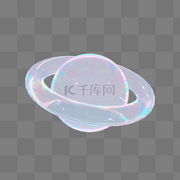 气泡图片_3D酸性气泡C4D透明行星镭射