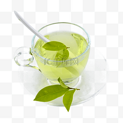 玻璃杯液体绿茶