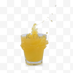 橙子饮料橙色多汁橙汁