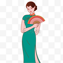 38三八妇女节女神节国风国潮旗袍