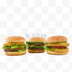 汉堡食品图片_蔬菜食物早餐汉堡