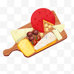 食物食品图标图片_奶酪食物合集和水果