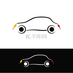 汽车速度光图片_汽车的标志。