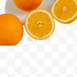夏天新鲜水果清晨橙子果肉