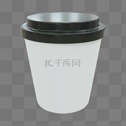 白杯子样机图片_3DC4D立体一次性咖啡杯