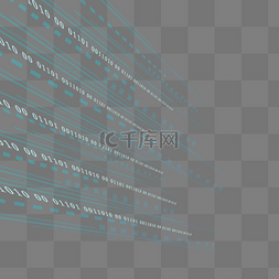 千库原创数字图片_科技数字代码装饰01程序