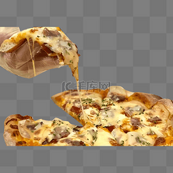 披萨牛排图片_牛排披萨