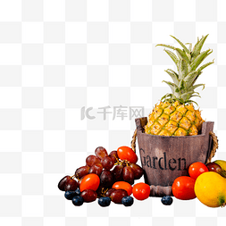 红提图片_菠萝芒果红提水果鲜果营养