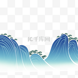 中国风节气白露大山