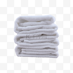 白色棉花纺织品毛巾