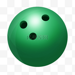 高光球体图片_绿色保龄球剪贴画