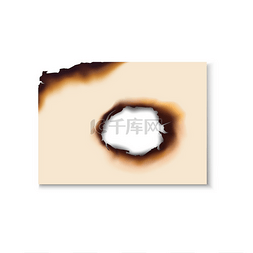燃烧的纸火图片_烧焦的纸片。