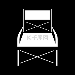 室内温度及图片_折叠椅是白色图标。折叠椅是白色