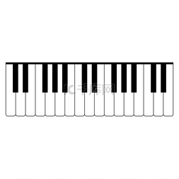 音乐琴键图片_钢琴键图标