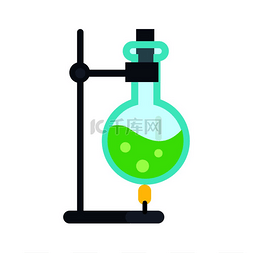实验室化学瓶图片_化学实验室工具矢量。
