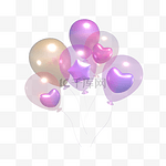 3D立体七夕情人节氛围气球装饰