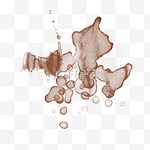咖啡渍痕迹污渍棕色半透明