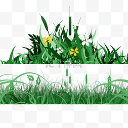写实花朵春季复活节绿色草地