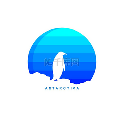 鲸鱼喷水花图片_南极主题冰山标志模板南极主题冰