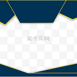 商用办公背景图片_蓝色多边形商务金属边框