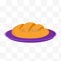棕枝主日紫色托盘烤面包