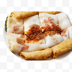 广州美食图片_美食肠粉盘子