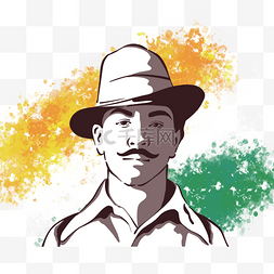 巴赫线描图片_线条样式 bhagat singh 生日