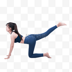 运动健身练瑜伽女孩