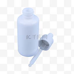 化妆品滴管瓶子图片_白色精华液旅行小样分装滴管瓶