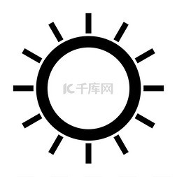 太阳图标平图片_太阳图标