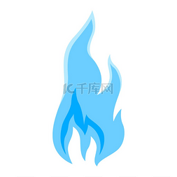 蓝色天然气火焰图片_天然气火焰的例证。