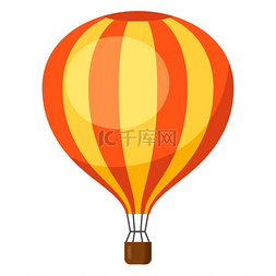 热气球横幅图片_热气球的例证。