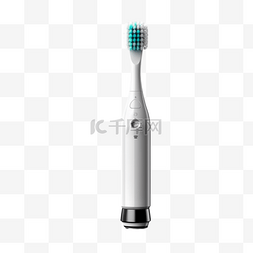 电动牙刷横幅图片_卡通家用电器电动牙刷