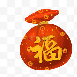 春节优惠红包图片_新年春节电商立体福袋红色