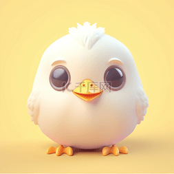 3D立体黏土动物可爱卡通小鸡