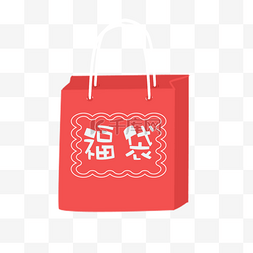 福袋日本新年方形幸运袋