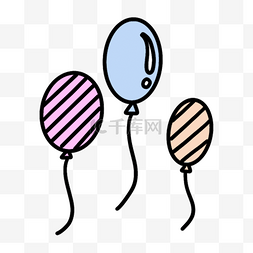 彩色气球卡通instagram图标