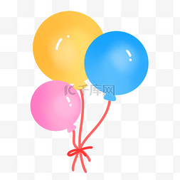 卡通庆祝物品多彩漂浮气球