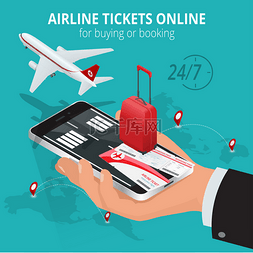 电话小标志图片_网上机票。购买或预订机票。旅行
