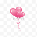 情人节三八妇女节粉色爱心气球
