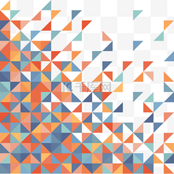 三角形状边框图片_抽象彩色现代几何三角边框