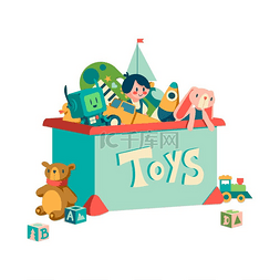玩具礼物盒图片_玩具盒。
